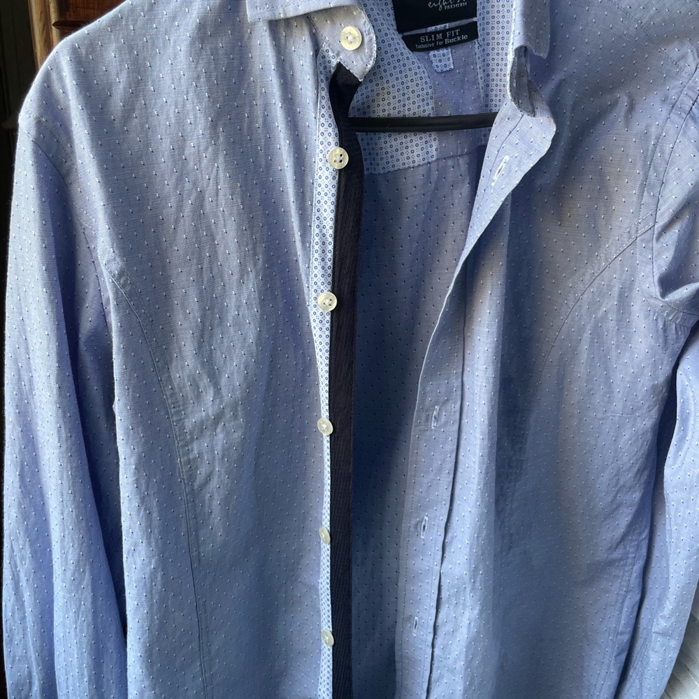 Buckle Sky Blue Kids Blouse